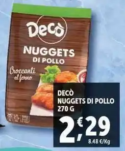 Deco Supermercati Decò nuggets di pollo offerta
