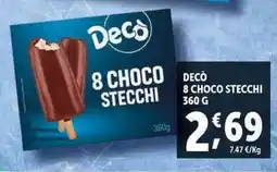Deco Supermercati Deco 8 choco stecchi offerta