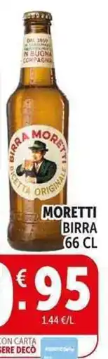 Deco Supermercati Moretti birra offerta