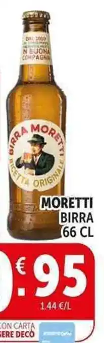 Moretti birra