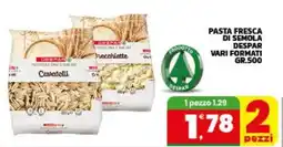 Interspar Pasta fresca di semola DESPAR offerta