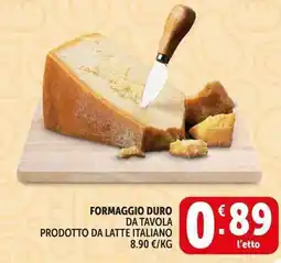 Deco Supermercati Formaggio duro da tavola prodotto da latte italiano offerta