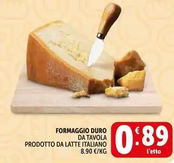 Deco Supermercati Formaggio duro da tavola prodotto da latte italiano offerta