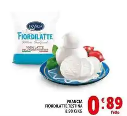 Deco Supermercati Francia fiordilatte testina offerta