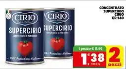 Interspar Concentrato di pomodged CIRIO offerta