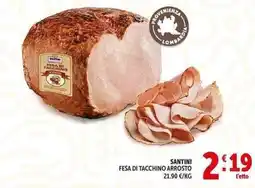 Deco Supermercati Santini fesa di tacchino arrosto offerta
