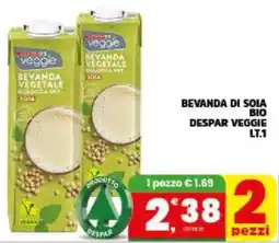 Interspar Bevanda di soia bio despar veggie offerta