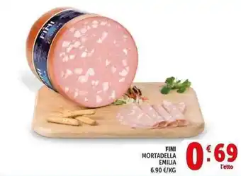 Deco Supermercati Fini mortadella emilia offerta