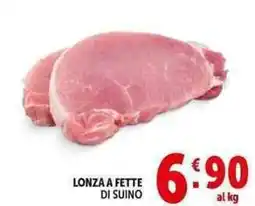 Deco Supermercati Lonza a fette di suino offerta