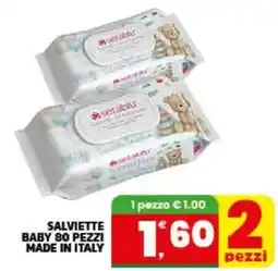 Interspar Salviette baby 80 pezzi made in italy offerta