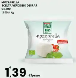 Interspar Mozzarella scelta verde bio DESPAR offerta