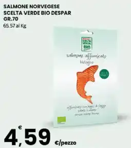 Interspar Salmone norvegese scelta verde bio DESPAR offerta