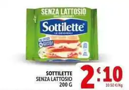 Deco Supermercati Sottilette senza lattosio offerta
