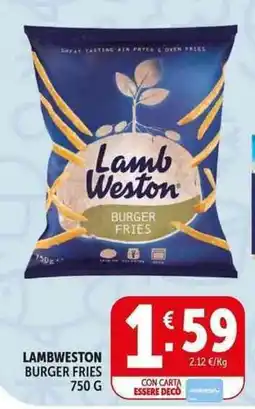 Deco Supermercati Lambweston burger fries offerta
