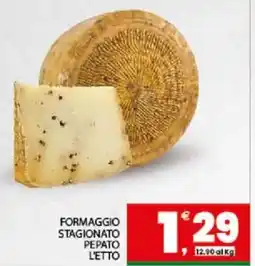 Interspar Formaggio stagionato pepato l'etto offerta