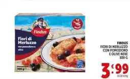 Deco Supermercati Findus fiori di merluzzo con pomodoro e olive nere offerta
