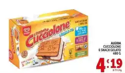 Deco Supermercati Algida cucciolone 6 snack gelato offerta