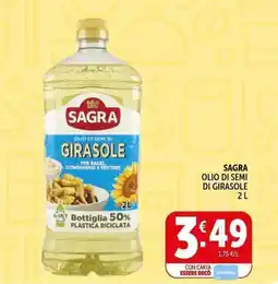 Deco Supermercati Sagra olio di semi di girasole offerta