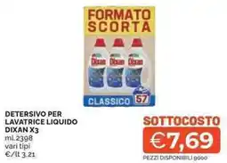 Mercatò Detersivo per lavatrice liquido DIXAN X3 offerta