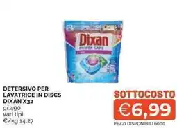 Mercatò Detersivo per lavatrice in discs DIXAN X32 offerta