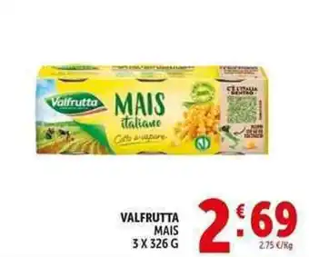 Deco Supermercati Valfrutta mais offerta