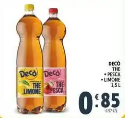 Deco Supermercati Decò the pesca, limone offerta