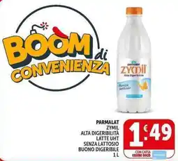 Deco Supermercati Parmalat zymil alta digeribilità latte uht senza lattosio buono digeribile offerta