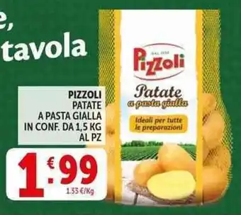 Deco Supermercati Pizzoli patate a pasta gialla offerta