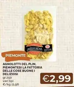 Mercatò Agnolotti del plin, piemontesi la fattoria delle cose buonei deliziosi offerta