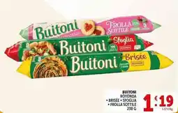 Deco Supermercati Buitoni rotonda brisée, sfoglia, frolla sottile offerta