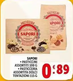 Deco Supermercati Sapori pasticcini, pasticceria offerta