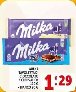 Deco Supermercati Milka tavoletta di cioccolato, chips ahoy, bianco offerta