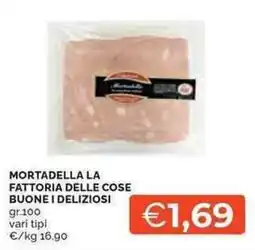 Mercatò Mortadella la fattoria delle cose buone i deliziosi offerta