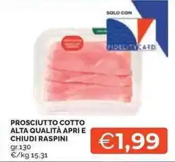 Mercatò Prosciutto cotto alta qualità apri e chiudi RASPINI offerta