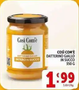 Deco Supermercati Così com'è dattering giallo intero in succo offerta