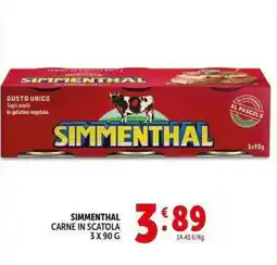 Deco Supermercati Simmenthal carne in scatola offerta