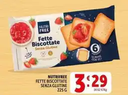 Deco Supermercati Nutrifree fette biscottate senza glutine offerta