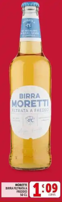Deco Supermercati Moretti birra filtrata a freddo offerta