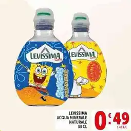 Deco Supermercati Levissima acqua minerale naturale offerta