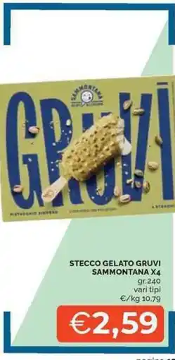 Mercatò Stecco gelato gruvi SAMMONTANA X4 offerta