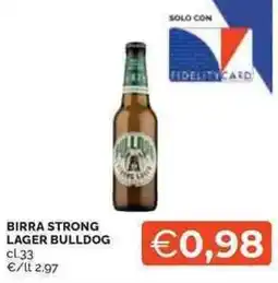 Mercatò Birra strong lager BULLDOG offerta