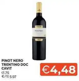 Mercatò Pinot nero trentino DOC CAVIT offerta