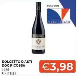 Mercatò Dolcetto d'asti DOC RICOSSA offerta