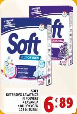 Deco Supermercati Soft detersivo lavatrice in polvere, lavanda, blu oxygen offerta