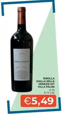 Mercatò Ribolla gialla delle venezie IGT VILLA FOLINI offerta