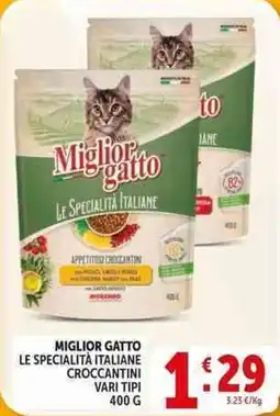 Deco Supermercati Miglior gatto le specialità italiane croccantini offerta