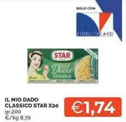 Mercatò Il mio dado classico STAR X20 offerta