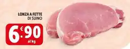 Deco Supermercati Lonza a fette di suino offerta