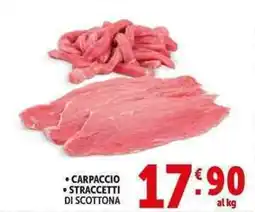 Deco Supermercati Carpaccio, straccetti di scottona offerta