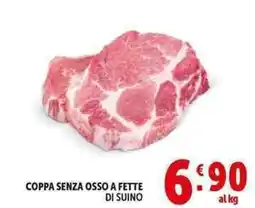 Deco Supermercati Coppa senza osso a fette di suino offerta